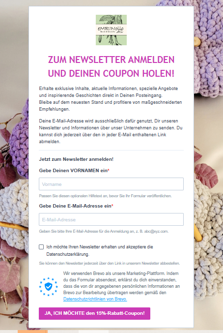 Unser Newsletter ist gestartet