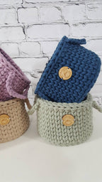 Gehäkelter Korb, Kinder Korb, Wohnzimmer Kinderzimmer Dekoration, Housewarminggeschenk, Weihnachtsgeschenk, Bad Aufbewahrung, Nordic Stile