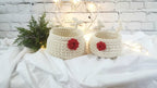 Gehäkelter Korb Rentier, Kinder Korb, Wohnzimmer Kinderzimmer Dekoration, Nikolausgeschenk, Weihnachtsgeschenk, Nordic Stile