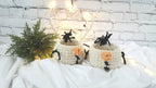 Gehäkelter Korb Schneemann, Kinder Korb, Wohnzimmer Kinderzimmer Dekoration, Nikolausgeschenk, Weihnachtsgeschenk, Nordic Stile