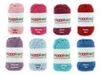 Baumwollgarn zum Stricken, HOOOKED Soft Cotton DK 32 Farben Baumwolle, 100 % recycelt, Grundpreis 1 kg=39,4 Euro, 50g = 85m, Weihnachtsdeko,