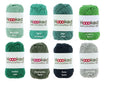 Bumwollgarn zum Häkeln, HOOOKED Soft Cotton DK 32 Farben Baumwolle, 100 % recycelt, Grundpreis 1 kg=39,4 Euro, 50g = 85m, Weihnachtsdeko