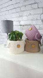 Gehäkelter Korb, Kinder Korb, Wohnzimmer Kinderzimmer Dekoration, Housewarminggeschenk, Weihnachtsgeschenk, Bad Aufbewahrung, Nordic Stile
