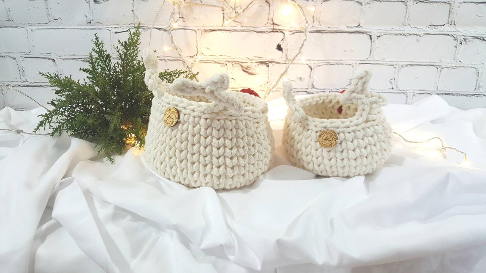 Gehäkelter Korb Rentier, Kinder Korb, Wohnzimmer Kinderzimmer Dekoration, Nikolausgeschenk, Weihnachtsgeschenk, Nordic Stile