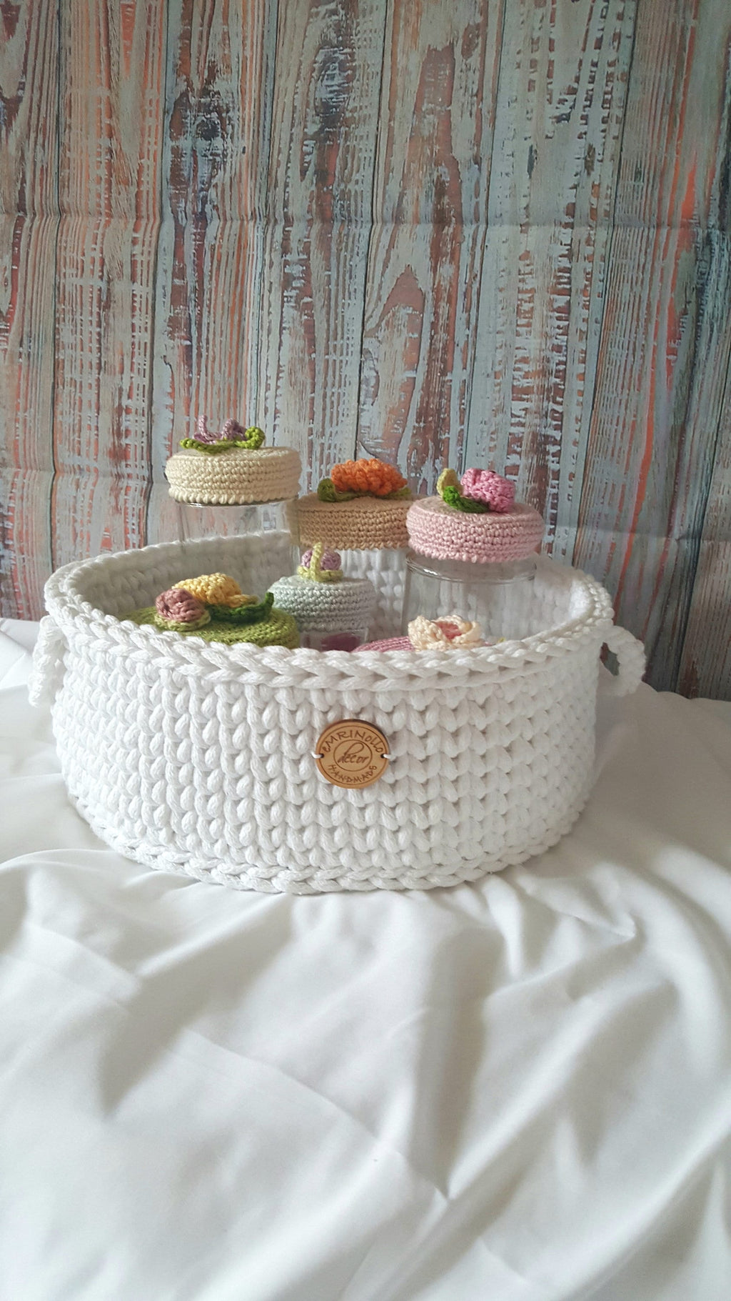 Basket, häkeln Korb, Kinder Korb, Kinderkorb, Wohnzimmer Dekoration, Housewarminggeschenk, Weihnachtsgeschenk, Bad Aufbewahrung, Skandistile