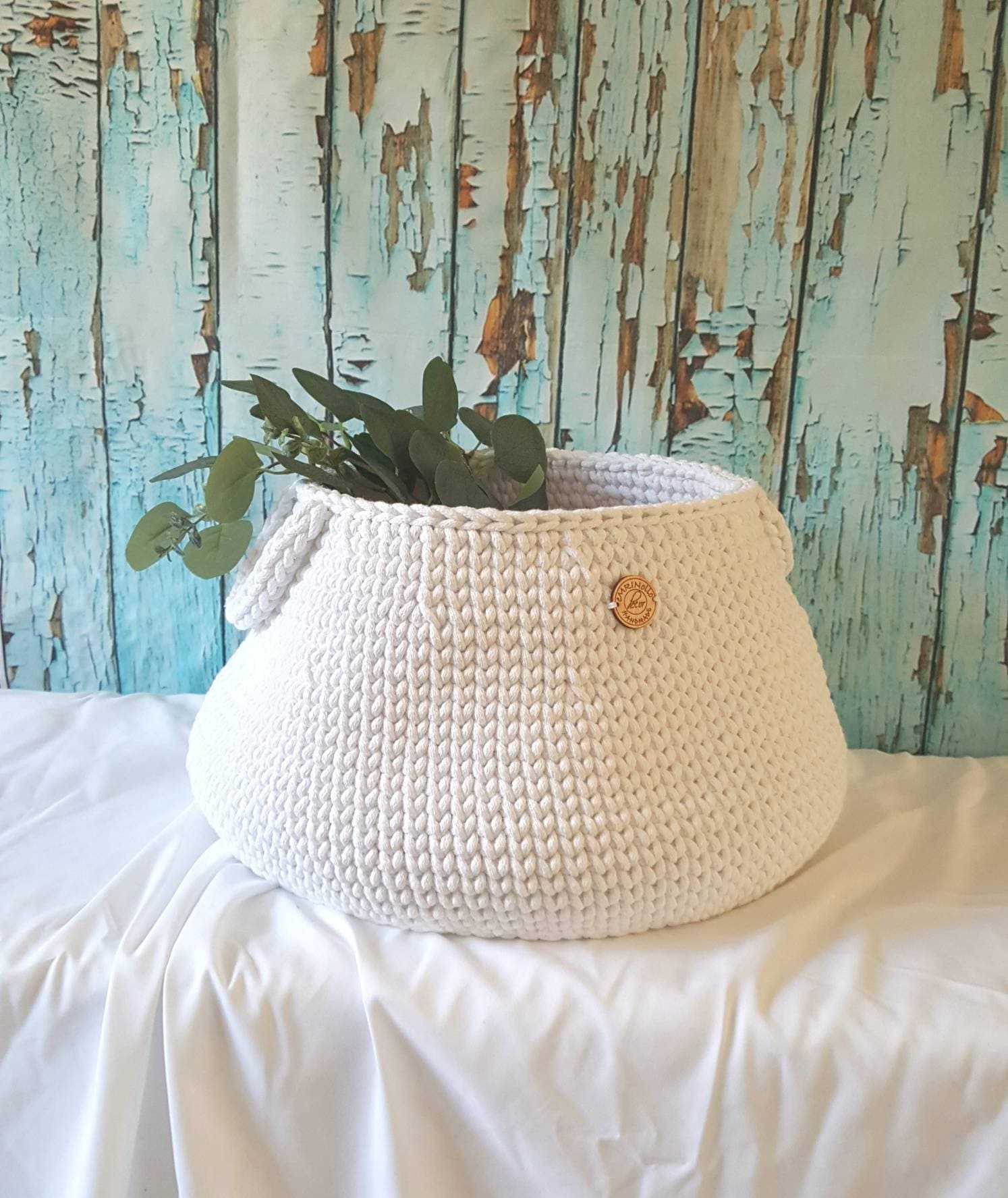 Aufbewahrungskorb, Wäschekorb, scandi style, Utensilo gehäkelt, Spielzeugbox, Aufbewahrungstasche, Babyzimmer deko, Geschenkidee Taufe