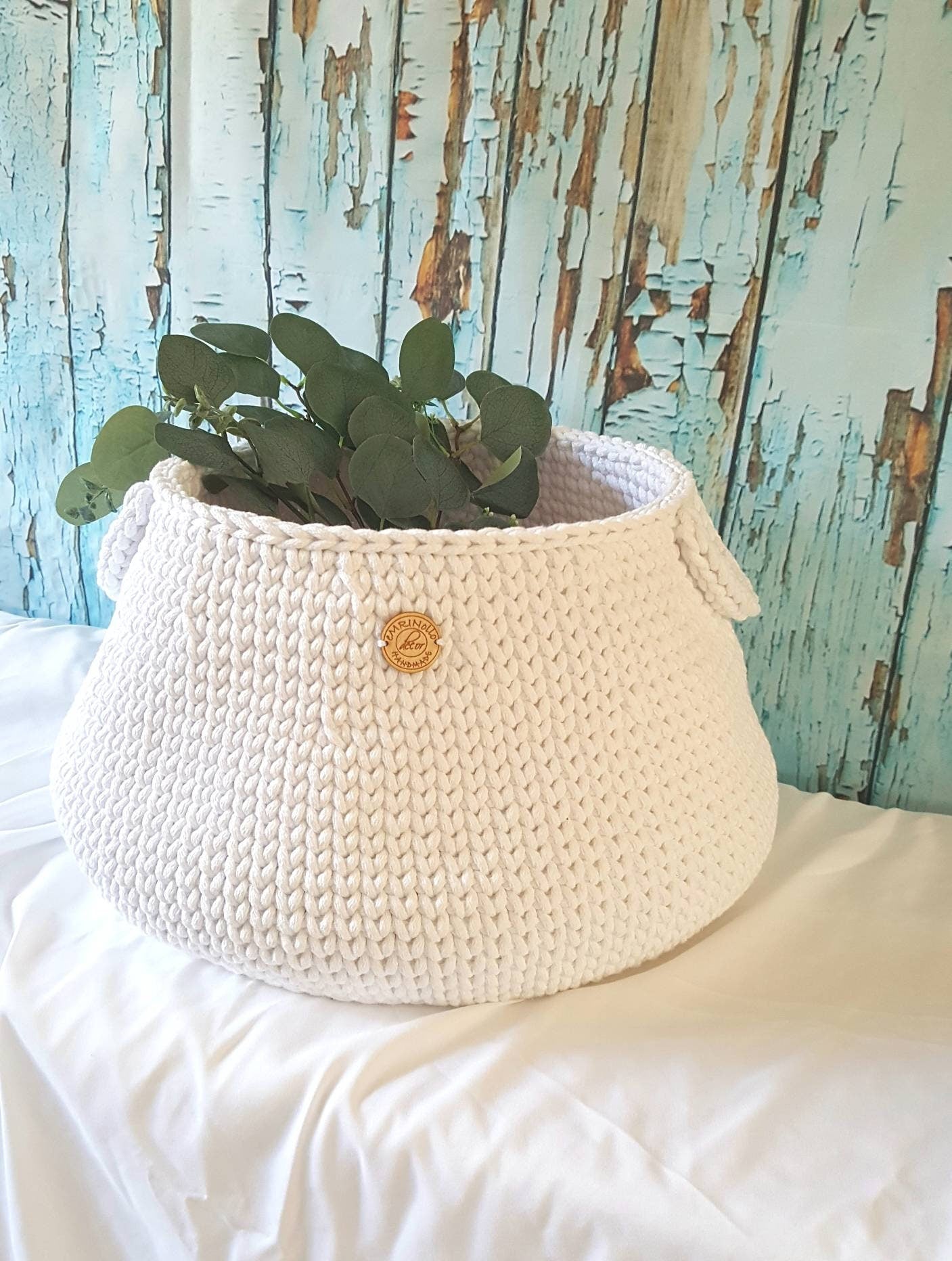 Aufbewahrungskorb, Wäschekorb, scandi style, Utensilo gehäkelt, Spielzeugbox, Aufbewahrungstasche, Babyzimmer deko, Geschenkidee Taufe
