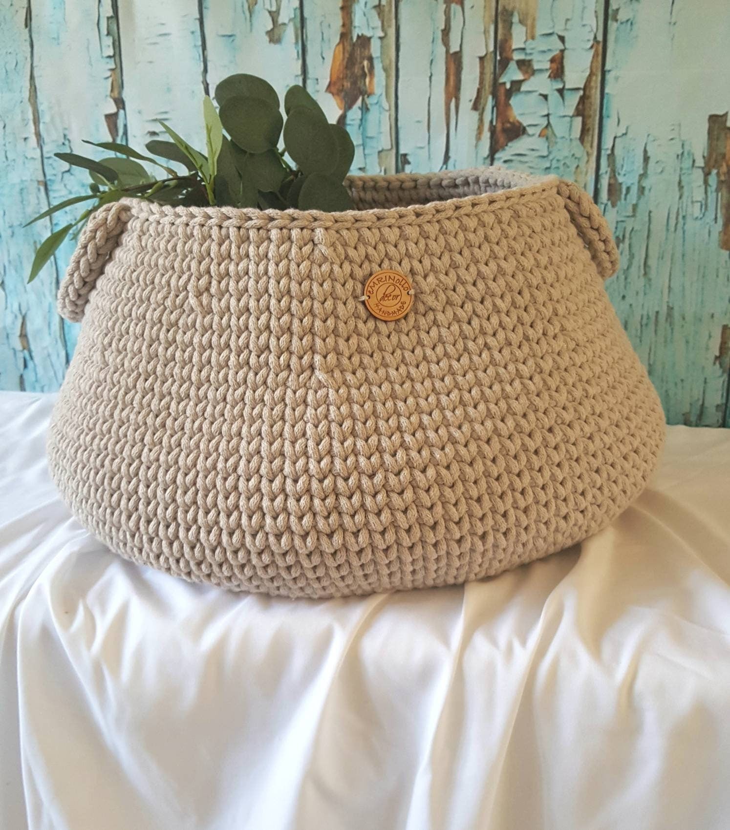 Aufbewahrungskorb xxl, Wäschekorb, scandi style, Utensilo gehäkelt, Spielzeugbox, Aufbewahrungstasche, Babyzimmer deko, Geschenkidee Taufe