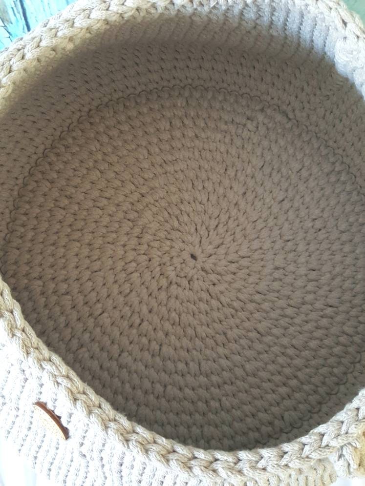 Aufbewahrungskorb xxl, Wäschekorb, scandi style, Utensilo gehäkelt, Spielzeugbox, Aufbewahrungstasche, Babyzimmer deko, Geschenkidee Taufe