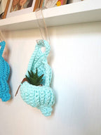 Muschelkorb gehäkelt Geschenk für sie Hängekorb Aufbewahrung Deko Einweihungsgeschenk dekorativer Korb Wohnkultur Baumwolle