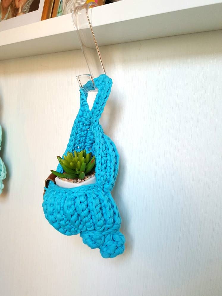 Muschelkorb gehäkelt Geschenk für sie Hängekorb Aufbewahrung Deko Einweihungsgeschenk dekorativer Korb Wohnkultur Baumwolle