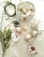 Hasenbecher, Easterbunny, Eierbecher, Hasenkorb, Gehäkelter Korb , Wohnzimmer Dekoration, Ostergeschenk, Gäste, Nordic Stile