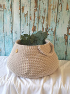 Aufbewahrungskorb xxl, Wäschekorb, scandi style, Utensilo gehäkelt, Spielzeugbox, Aufbewahrungstasche, Babyzimmer deko, Geschenkidee Taufe