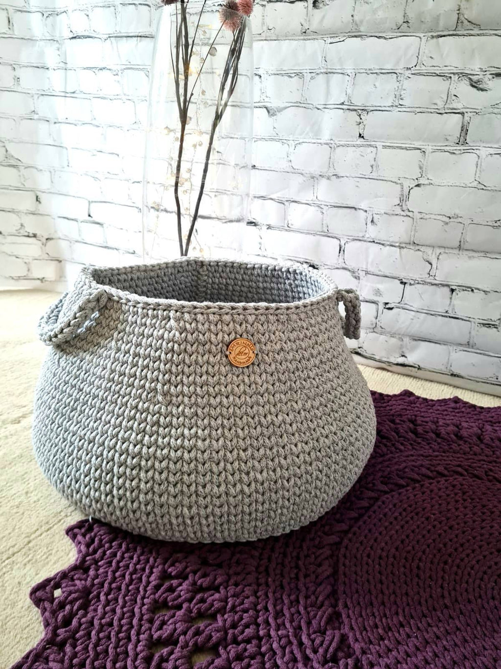 Aufbewahrungskorb, Wäschekorb, scandi style, Utensilo gehäkelt, Spielzeugbox, Aufbewahrungstasche, Babyzimmer deko, Geschenkidee Taufe
