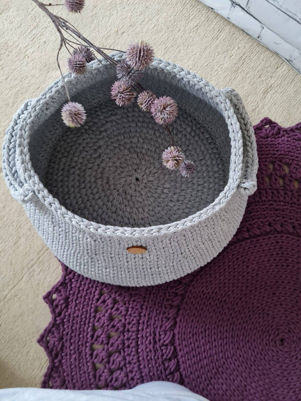 Aufbewahrungskorb, Wäschekorb, scandi style, Utensilo gehäkelt, Spielzeugbox, Aufbewahrungstasche, Babyzimmer deko, Geschenkidee Taufe