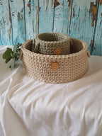 Korb, Utensilo, Häkelkorb, Baumwollkorb, Hohe Qualtität, Kinderkorb, Kinderzimmer Dekoration, Babypartygeschenk, Babyzimmer, Aufbewahrung