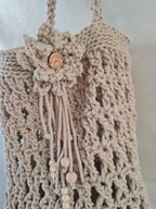 Handtasche Umhängetasche, Tragetasche, Netz, Marktasche häkeln, Boho-Tasche, Tasche, Kelim-Tasche, Geschenk für sie, Makramee-Tasche