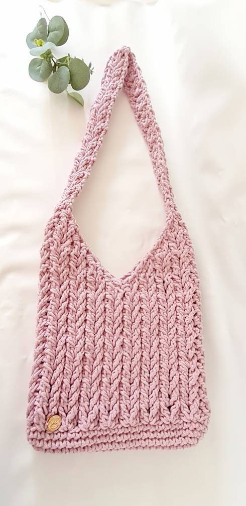 Umhängetasche gehäkelt, Tasche im Lacemuster, Sommer-Einkaufstasche, griechische Tasche, lässige Strandtasche handmade, Women Bag crochet