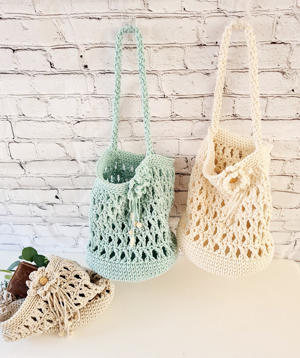 Handtasche Umhängetasche, Tragetasche, Netz, Marktasche häkeln, Boho-Tasche, Tasche, Kelim-Tasche, Geschenk für sie, Makramee-Tasche