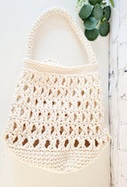 Häkeltasche, Strickprojekttasche, Umhängetasche, gehäkelte Projekttasche, Reisestricktasche, es ist Tasche, Netztasche, häkeln Tasche, garn