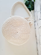 Häkeltasche, Strickprojekttasche, Umhängetasche, gehäkelte Projekttasche, Reisestricktasche, es ist Tasche, Netztasche, häkeln Tasche, garn
