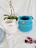 Korb gehäkelt, Utensilo, Aufbewahrungskorb, Kinderkorb, Spielzeugkorb, Kinderzimmer Dekoration, Babypartygeschenk, Babyzimmer, Aufbewahrung