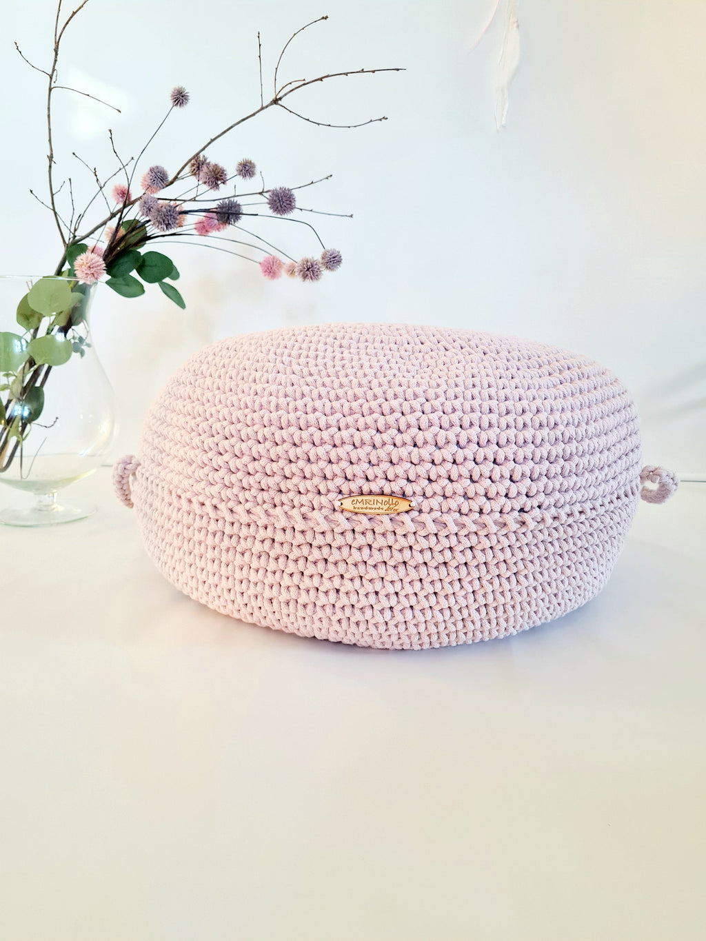 Pouf Ottoman gehäkelt, Babyzimmer deko, Bodenkissen, Sitzkissen, Skandinavisches Kinderzimmer Dekor, Häkelhocker Kinderzimmer, Sitzhocker