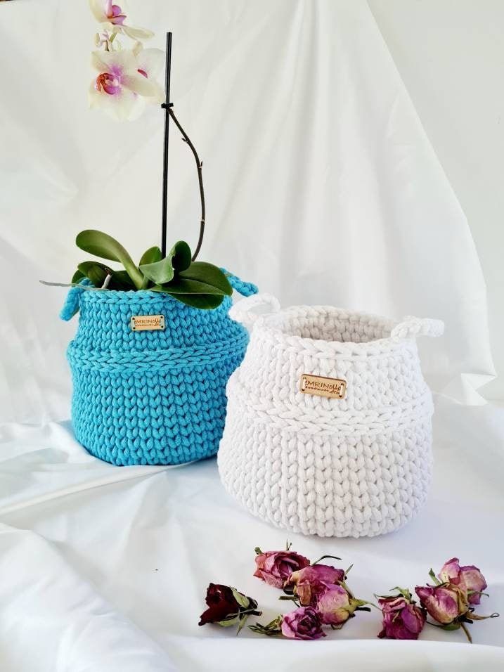 Korb gehäkelt, Utensilo, Aufbewahrungskorb, Kinderkorb, Spielzeugkorb, Kinderzimmer Dekoration, Babypartygeschenk, Babyzimmer, Aufbewahrung