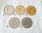 Tassenuntersetzer, Glasuntersetzer gehäkelt, Hochzeitsgeschenk, Gastgeschenk, schöne Tischdekoration, Terassendekor, Tasse Pad, Geschenkidee