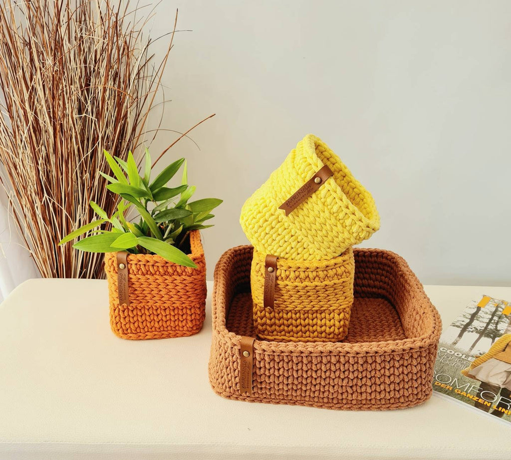 Korb gehäkelt eckig, Untensilo, Kinderzimmer deko, Korb Aufbewahrung, Geschenkidee, Weihnachtsgeschenk, Bad Aufbewahrung