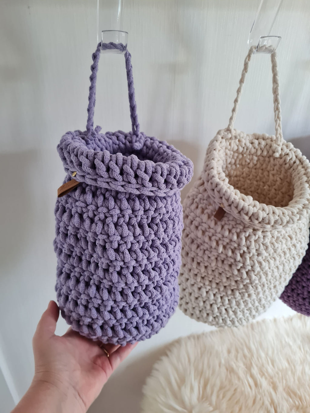 Hängekorb Kinderzimmer - Praktische Wanddeko Babyzimmer und Aufbewahrung in einem! Korb zum Aufhängen - Geschenk zur Geburt - Wandkörbe