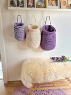 Hängekorb Kinderzimmer - Praktische Wanddeko Babyzimmer und Aufbewahrung in einem! Korb zum Aufhängen - Geschenk zur Geburt - Wandkörbe