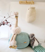 Pouf Ottoman gehäkelt, Babyzimmer deko, Bodenkissen, Sitzkissen, Skandinavisches Kinderzimmer Dekor, Häkelhocker Kinderzimmer, Sitzhocker