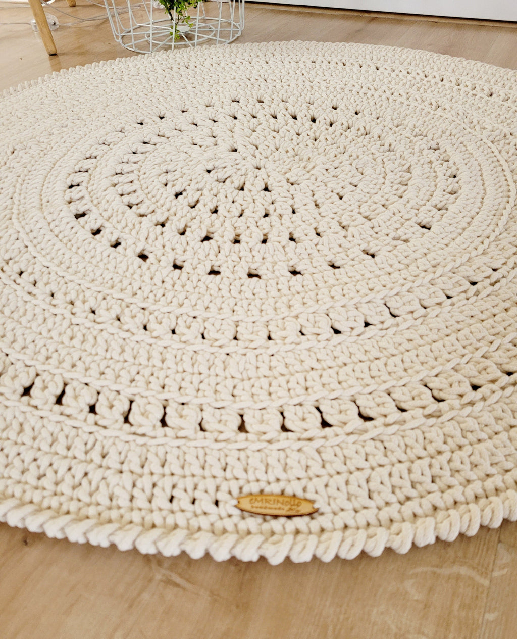 Teppich handmade Kinderzimmer, rund handgefertigt, Kinderzimmer Deko, Teppich für das Wohnzimmer, Geschenkidee für Taufe