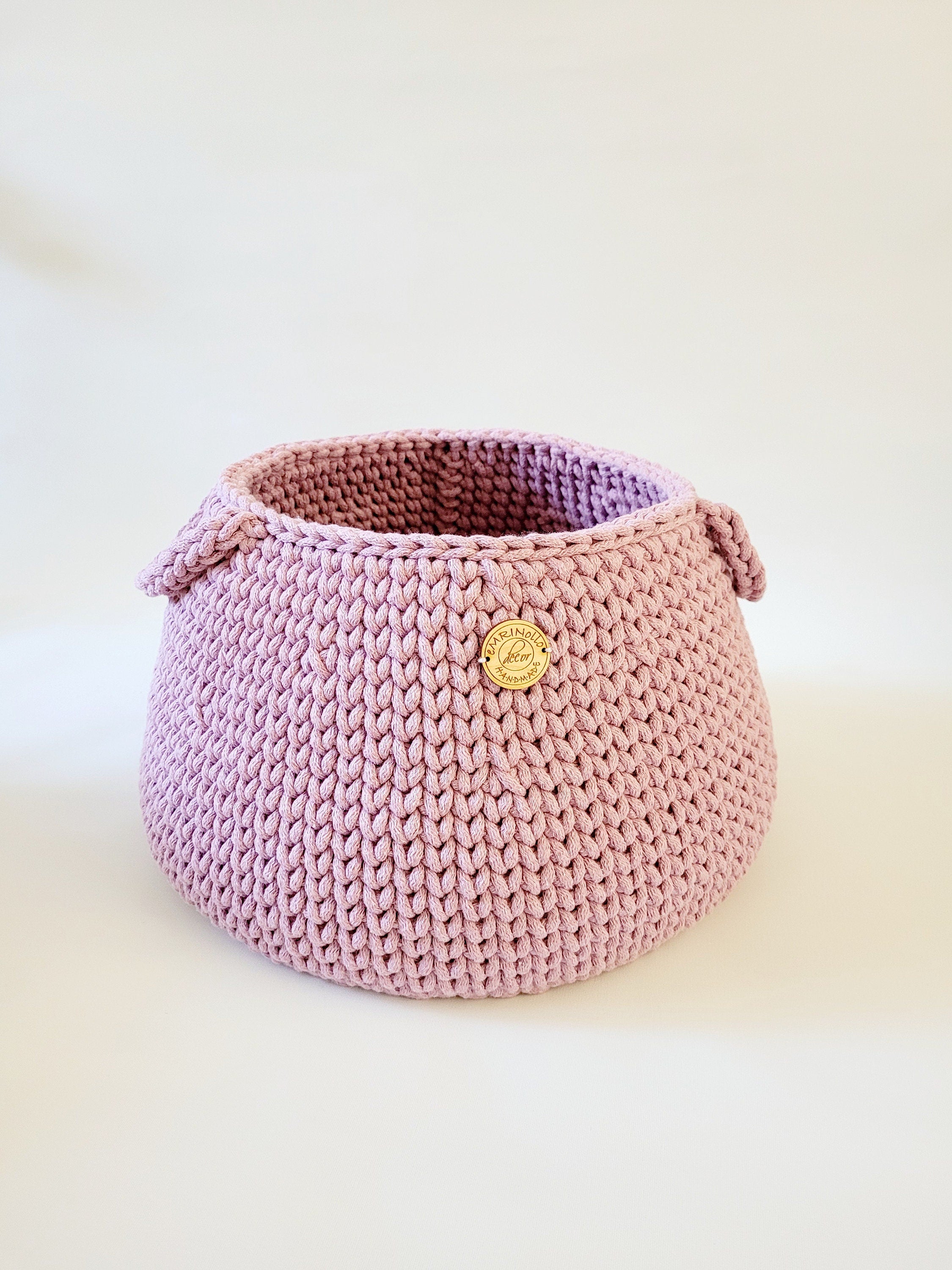 Großer Aufbewahrungskorb gehäkelt, grau Spielzeug Aufbewahrungstasche, Kinderzimmer Deko, großer Wäschekorb, Scandi dekor, japandi style