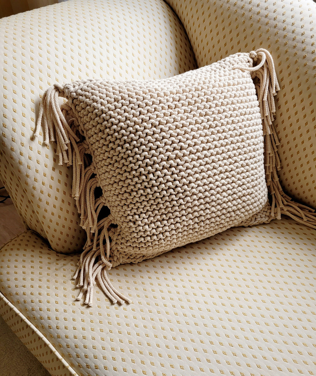 Kissen gehäkelt, Chunky Kissen, gehäkelte Wohnkultur, Hauseinweihungsgeschenk, skandinavisches Dekor, gestrickte moderne Kissen