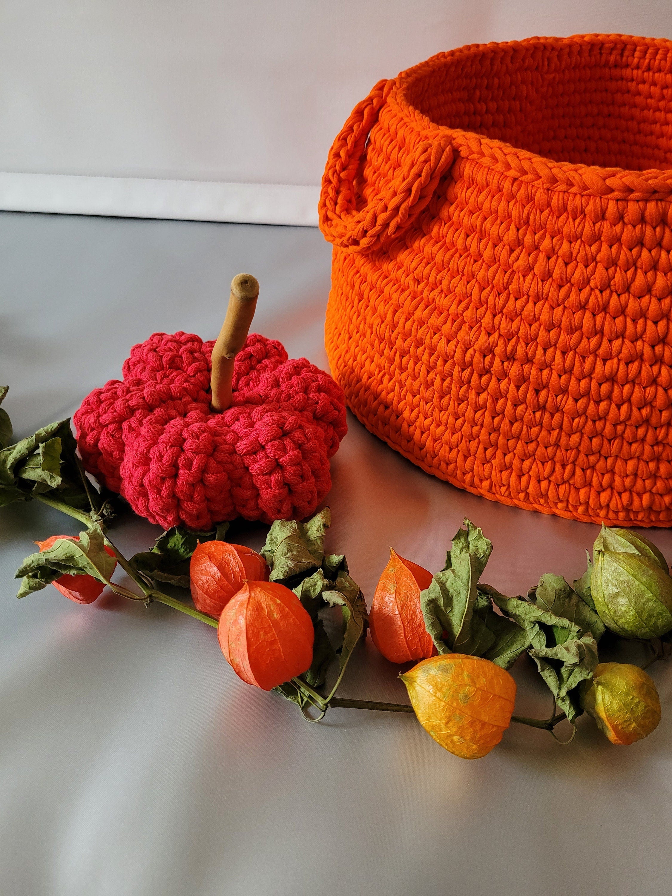 Gehäkelter Kürbis Bauernkürbis, 65 Farben, Pumpkin, herbstliches Deko, thanksgiving decoration, rustikales Bauernhaus Deko