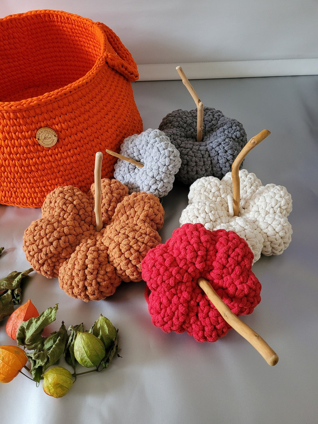 Gehäkelter Kürbis Bauernkürbis, 65 Farben, Pumpkin, herbstliches Deko, thanksgiving decoration, rustikales Bauernhaus Deko