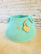 Großer Aufbewahrungskorb gehäkelt, XXL Spielzeugkorb, Kinderzimmer Aufbewahrung, großer Wäschekorb, skandinavisches Dekor, hygge Style