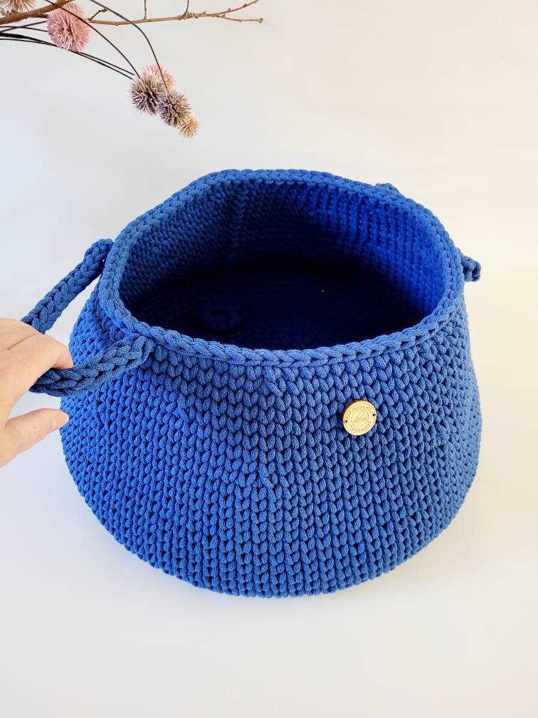 Aufbewahrungskorb, Wäschekorb, scandi style, Utensilo gehäkelt, Spielzeugbox, Aufbewahrungstasche, Babyzimmer deko, Geschenkidee Taufe