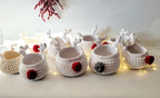 Gehäkelter Korb Rentier, Kinder Korb, Wohnzimmer Kinderzimmer Dekoration, Nikolausgeschenk, Weihnachtsgeschenk, Nordic Stile