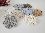 Gehäkelte Schneeflocken Ornament, Weihnachtsdekoration skandinavisches Dekor, Anhänger, Geschenkidee, Weihnachtsbaumdekoration