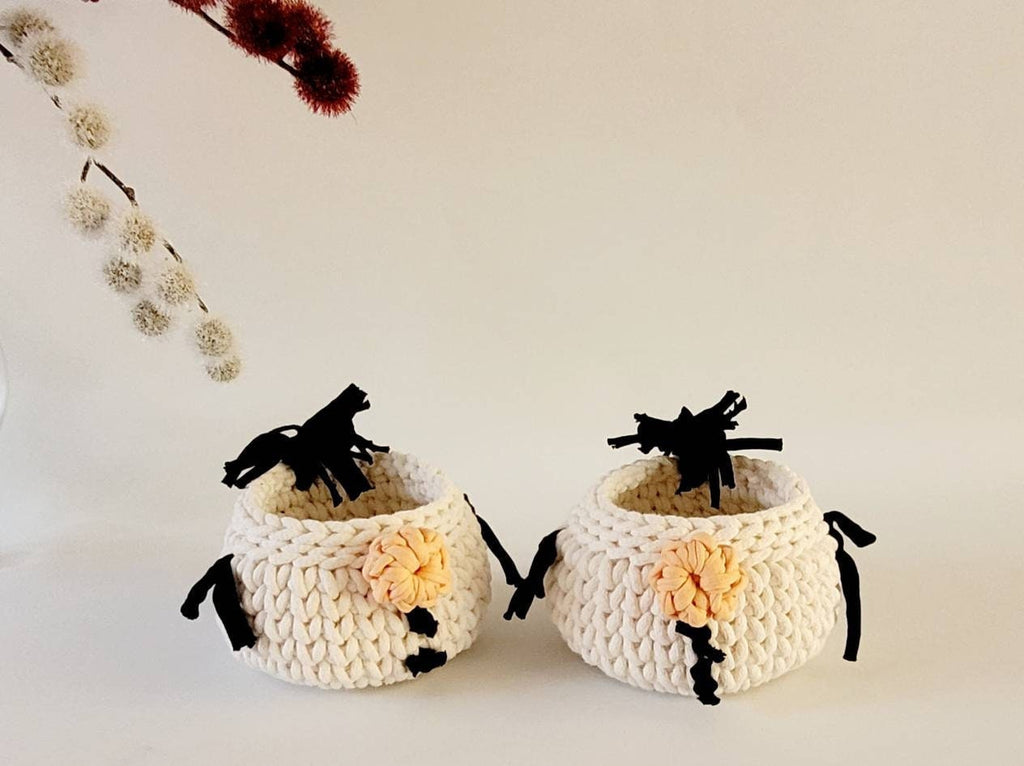 Gehäkelter Korb Schneemann, Kinder Korb, Wohnzimmer Kinderzimmer Dekoration, Nikolausgeschenk, Weihnachtsgeschenk, Nordic Stile