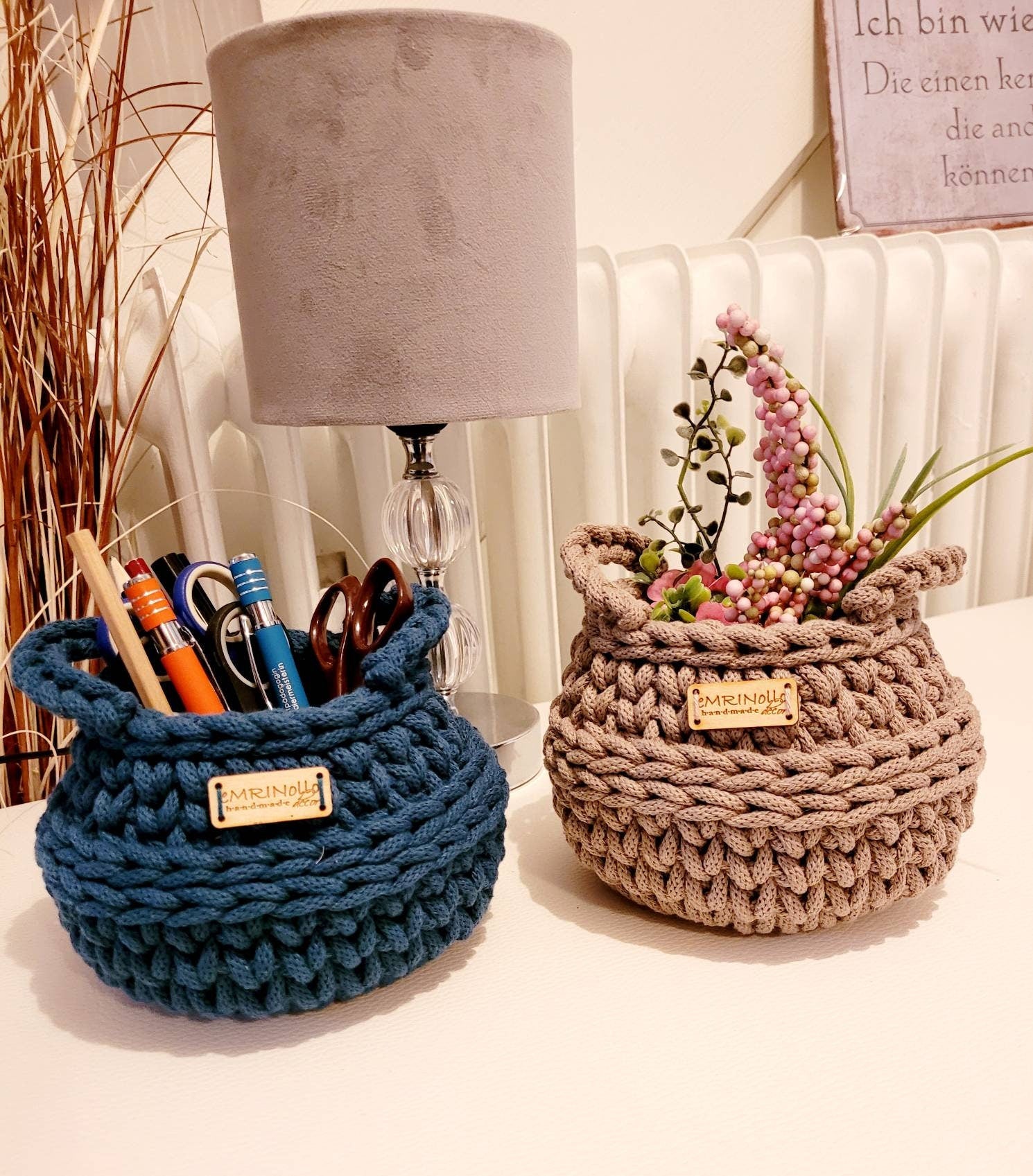 Korb gehäkelt, Utensilo, Aufbewahrungskorb, Kinderkorb, Spielzeugkorb, Kinderzimmer Dekoration, Babypartygeschenk, Babyzimmer, Blumenkorb