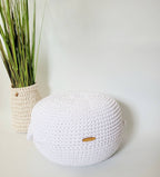 Pouf Ottoman gehäkelt, Babyzimmer deko, Bodenkissen, Sitzkissen, Skandinavisches Kinderzimmer Dekor, Häkelhocker Kinderzimmer, Sitzhocker