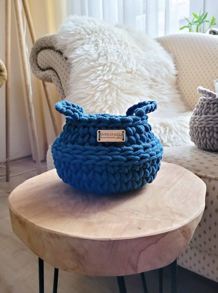 Korb gehäkelt, Utensilo, Aufbewahrungskorb, Kinderkorb, Spielzeugkorb, Kinderzimmer Dekoration, Babypartygeschenk, Babyzimmer, Blumenkorb