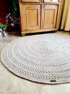 Teppich handmade Kinderzimmer, rund handgefertigt, Kinderzimmer Deko, Teppich für das Wohnzimmer, Geschenkidee für Taufe