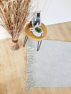 Teppichläufer Kinderzimmer gehäkelt, eckig handgefertigt, Kinderzimmer Deko, Teppich für das Wohnzimmer, Geschenkidee für Taufe