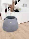 Großer Aufbewahrungskorb gehäkelt, XXL Spielzeugkorb, Kinderzimmer Aufbewahrung, großer Wäschekorb, skandinavisches Dekor, hygge Style
