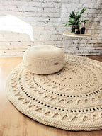 Teppich handmade Kinderzimmer, rund handgefertigt, Kinderzimmer Deko, Teppich für das Wohnzimmer, Geschenkidee für Taufe